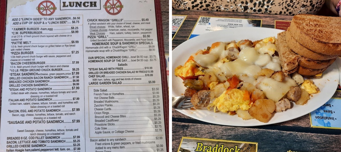 Chuck Wagon Restaurant Menu
